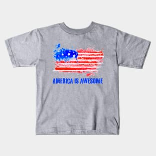 America is Awesome Kids T-Shirt